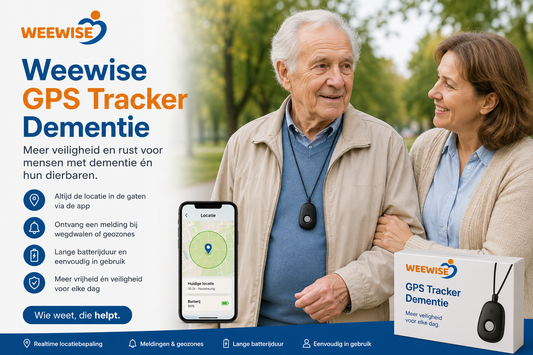 Weewise GPS Tracker Dementie: meer veiligheid en rust voor familie en mantelzorgers