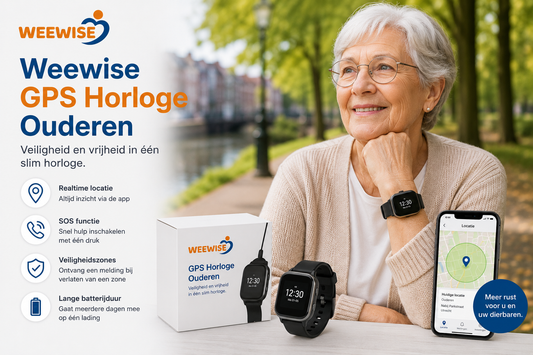 Weewise GPS Horloge Ouderen: veiligheid en vrijheid in één slim horloge