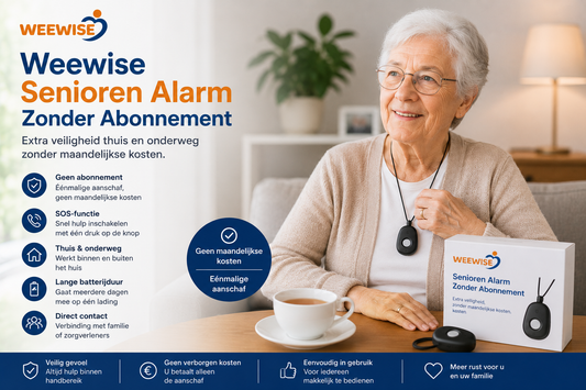 Weewise Senioren Alarm Zonder Abonnement: veiligheid zonder maandelijkse kosten